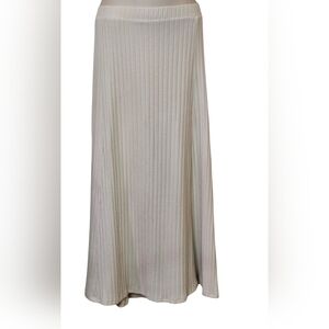 Old Navy Cream Ribbed Maxi Skirt - Classic Knit Style, Size XXL